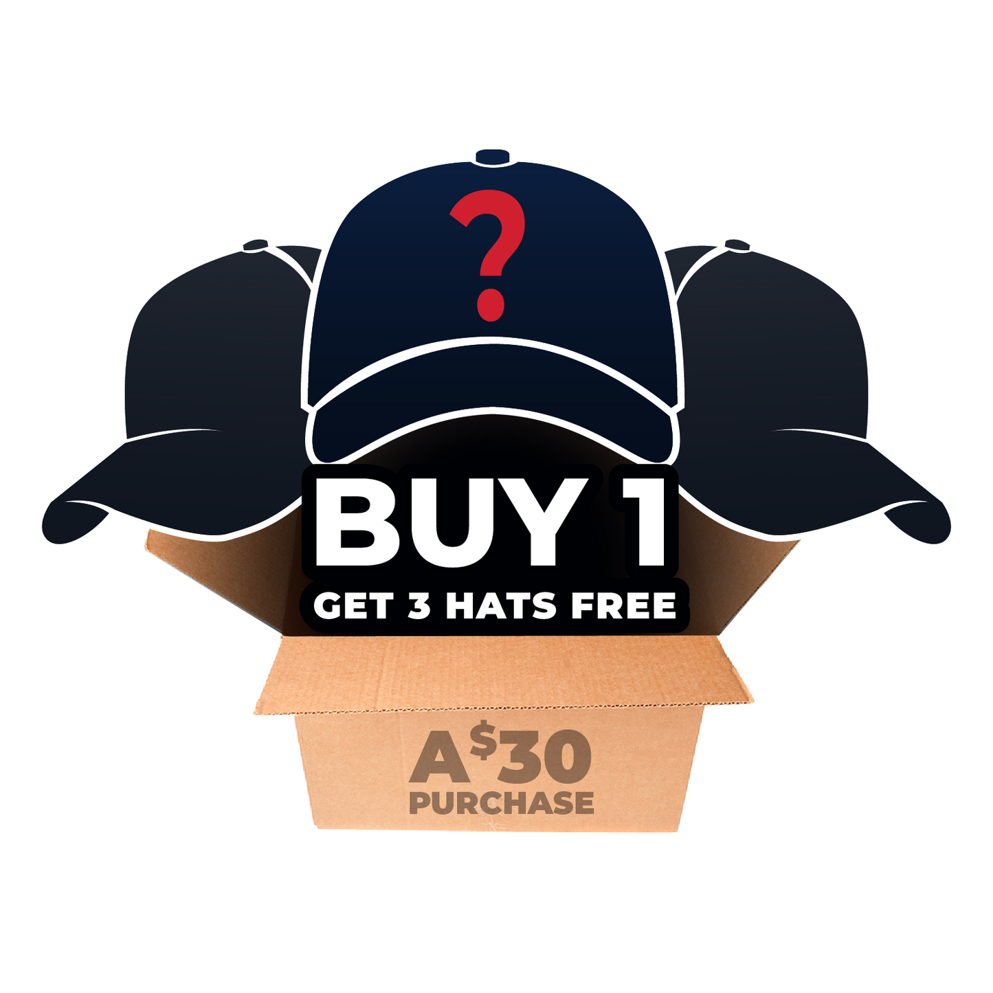 Buy 1 Get 3 Mystery Hat Box
